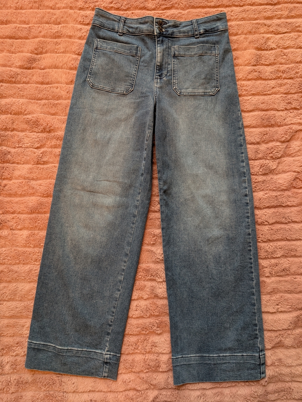 d jeans Brand Wide Leg Women's Jeans High Rise Stretch, Cute Front Pockets